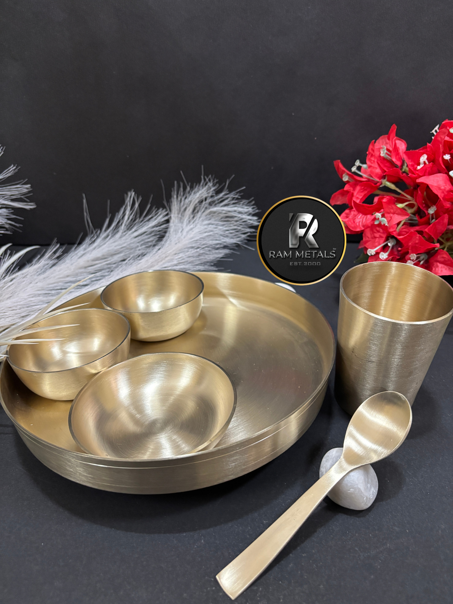 Premium Bronze Thali Set (Kansa Dinner Set) - Handcrafted Bronze Thali Set Manufacturer, Supplier, Wholesaler & Exporter in India